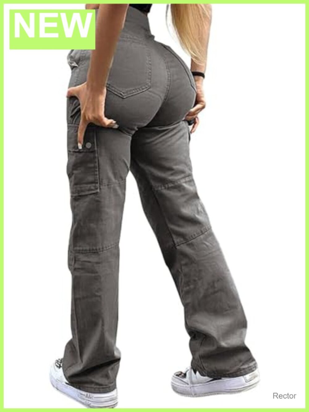 Cargo Pants Womens High Rise Skinny Stretch 6 Pocket Drawstring Streetwear